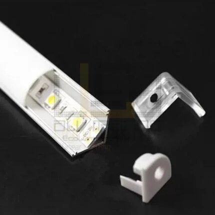LED Profile aluminium corner covercircle opac PR002