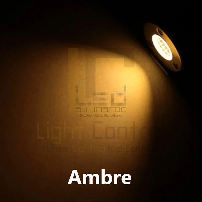 Spot sol 10W COB ambre - Image 3