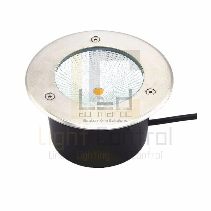 Spot sol 10W COB ambre - Image 1