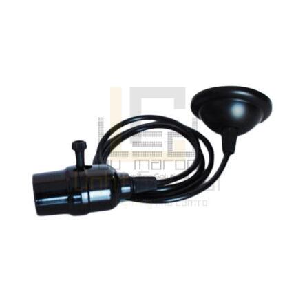 Suspension Douille E27 Noir 1m