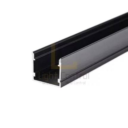 Profilé LED aluminium apparent PR067 noir