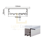 Profilé LED Aluminium ENCASTRE PC PR086 – Image 2