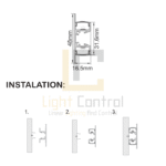 LED Profile aluminium DOUBLE FACE PC PR092 - Image 3