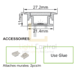 LED Profile aluminium Recessed FLOOR PR103 - Image 4
