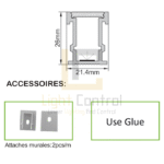 Profilé LED Aluminium DU SOL APPARENT PR104 – Image 2