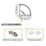 LED Profile aluminium Exposed PR006 - Image 3