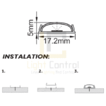 Profilé LED aluminium flexible PR007 – Image 4