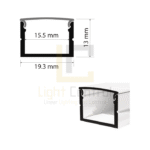 Profilé LED aluminium apparent PR030 – Image 2