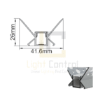 LED Profile aluminium Recessed PR053 - Image 2