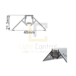 Profilé LED aluminium encastrable PR054 – Image 2