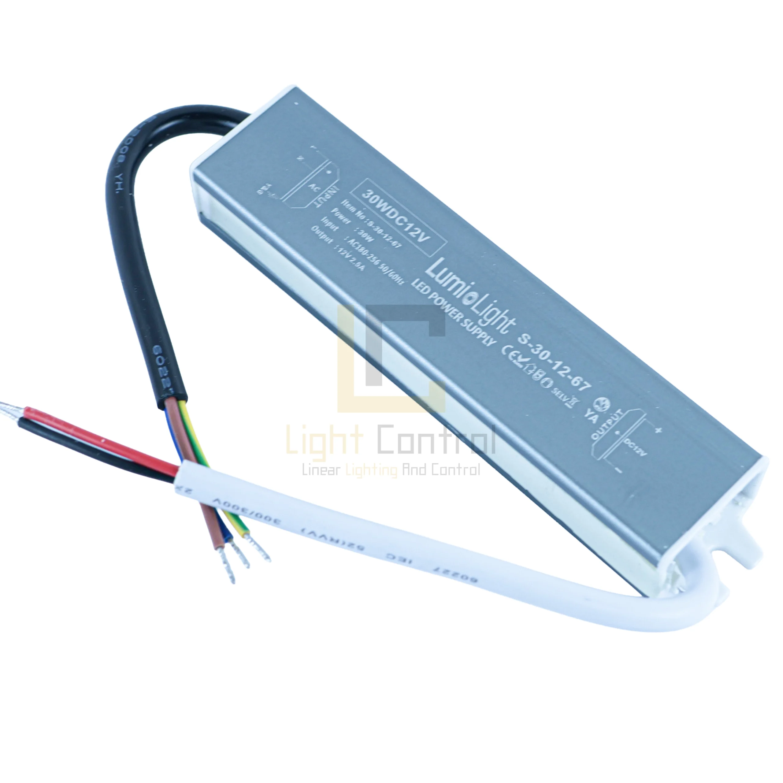 LAM-TR30W-12V-G67 1 LED Transformer 30W 12V IP67 LUMIOLIGHT GR